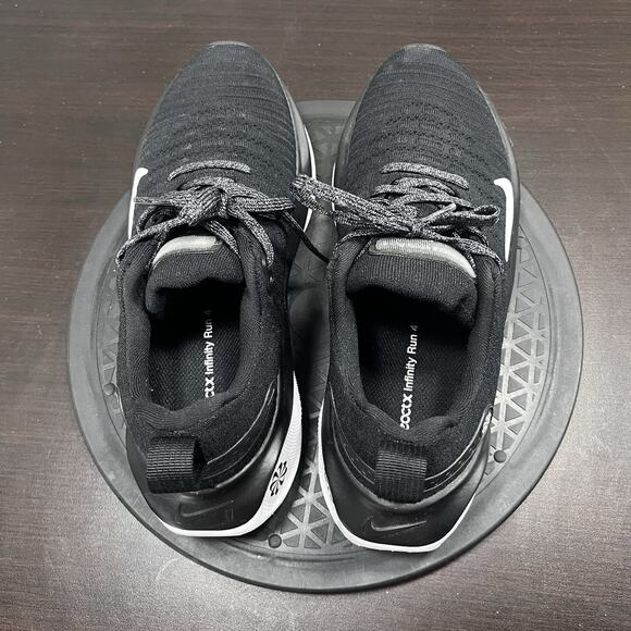 Nike Womens Size 8 ReactX Infinity Run 4 Low Black White Lace Up Athletic Shoes - Picture 5 of 10